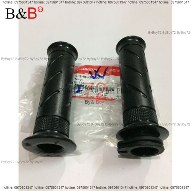 Đôi tay nắm Fu1,Wave A, ZX, RSX, RsV, Wave Thái,Blade chính hãng Honda (anpha alpha cao su, bao tay Future an pha (-10%)
