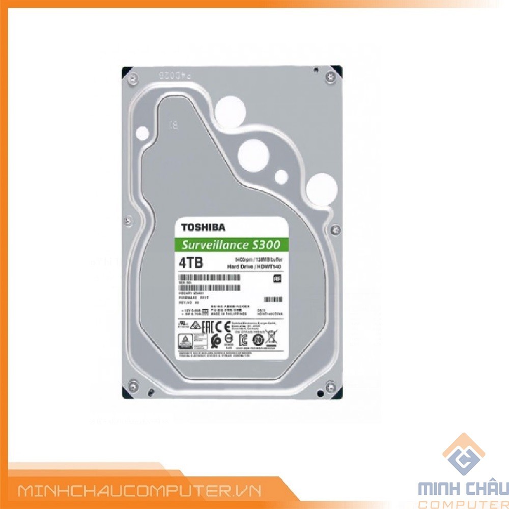 Ổ cứng HDD Toshiba S300 Surveillance 4TB 3.5&quot; SATA 3 - HDWT140UZSVA- HÀNG CHĨNH HÃNG