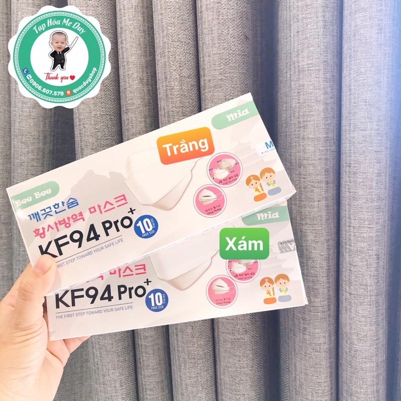 Khẩu trang 4D cao cấp tiêu chuẩn xuất HQ KF94 Pro+ Bee & Mia | BigBuy360 - bigbuy360.vn