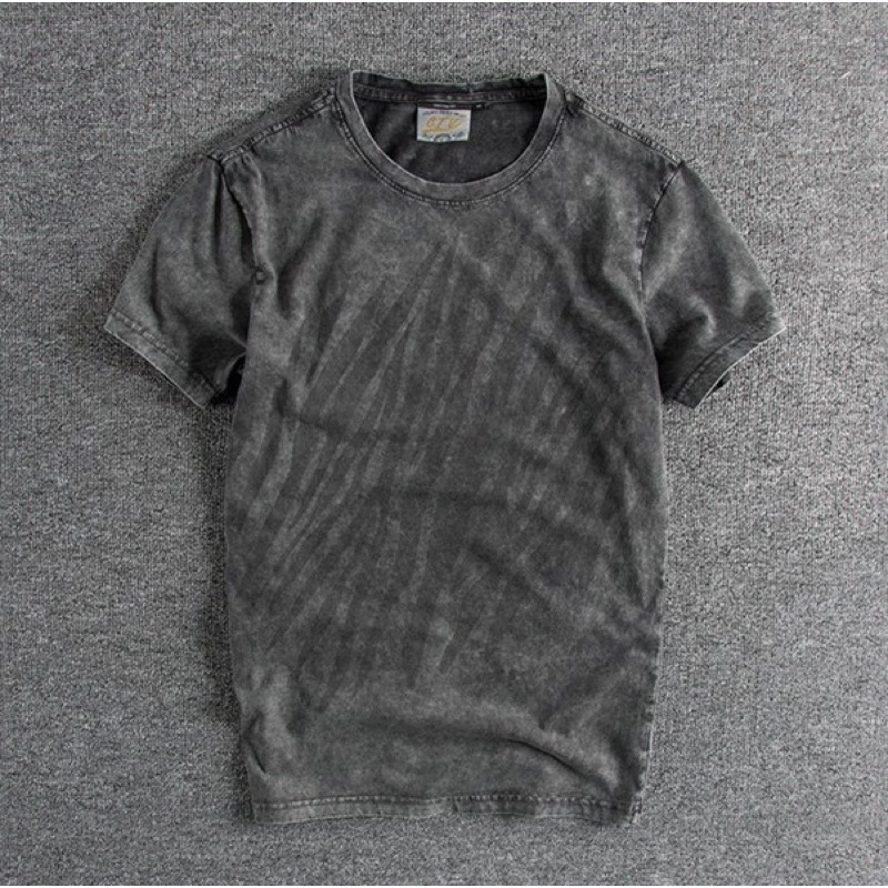 Áo thun wash bụi phong cách cổ điển