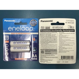 (01 viên) Pin sạc Panasonic - Eneloop Tiểu AA (Phiên bản xuất khẩu - Màu trắng)