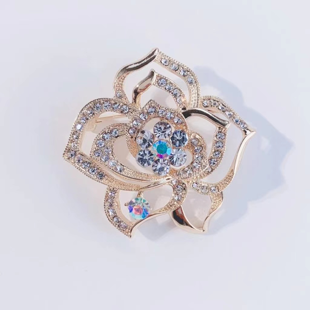 Trâm Cài Áo Hợp Kim Đính Đá Nhiều Màu Sắc Cao Cấp Thời Trang Cho Nữ