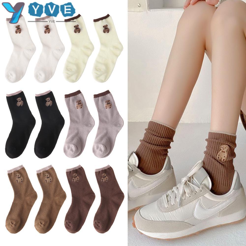 Vớ cổ cao họa tiết gấu xinh xắn đáng yêu