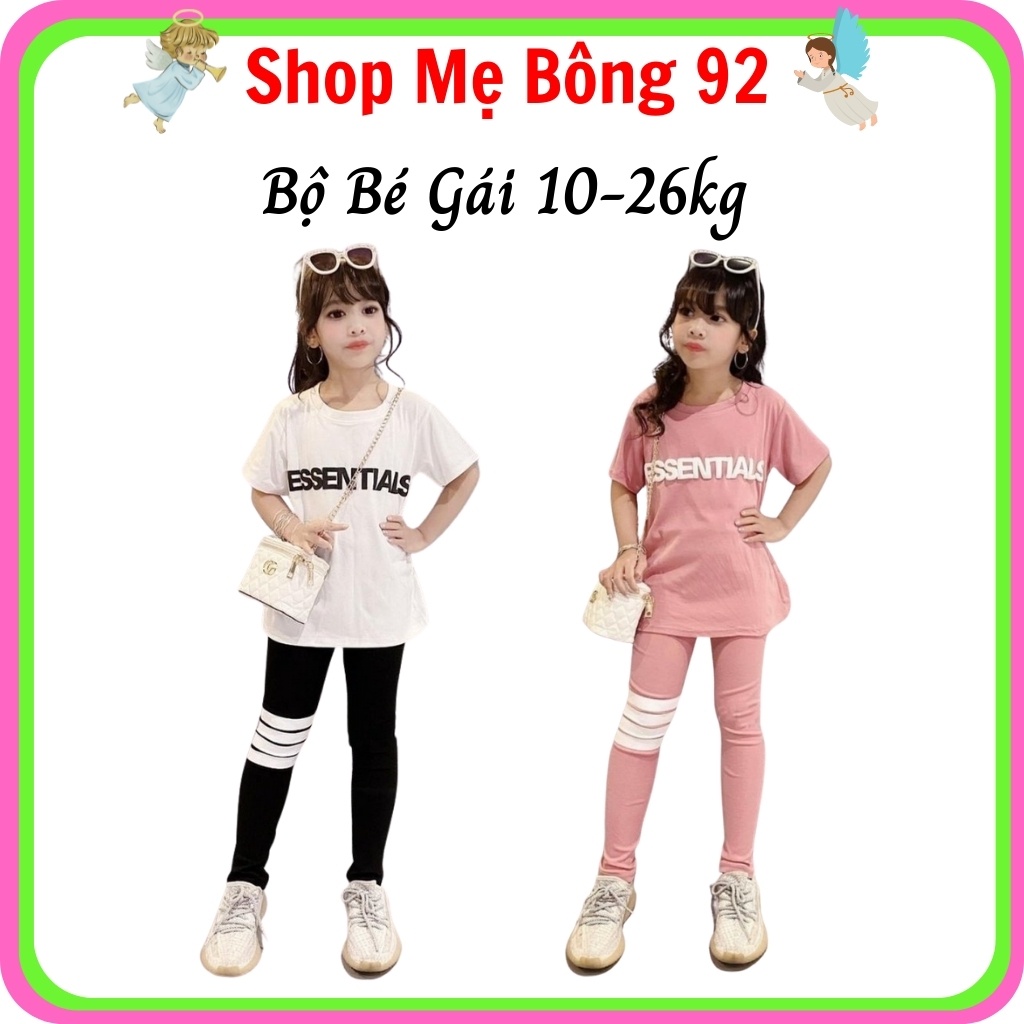Bộ Áo Cotton Quần Kẻ Sọc Hè Bé Gái BG2307 – Shop Mẹ Bông 92