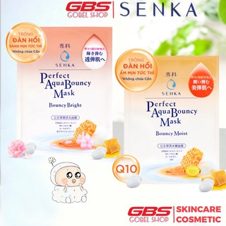 Mặt Nạ Dưỡng Da Đàn Hồi Cấp Ẩm Senka Perfect Aqua Bouncy Mask 25ml