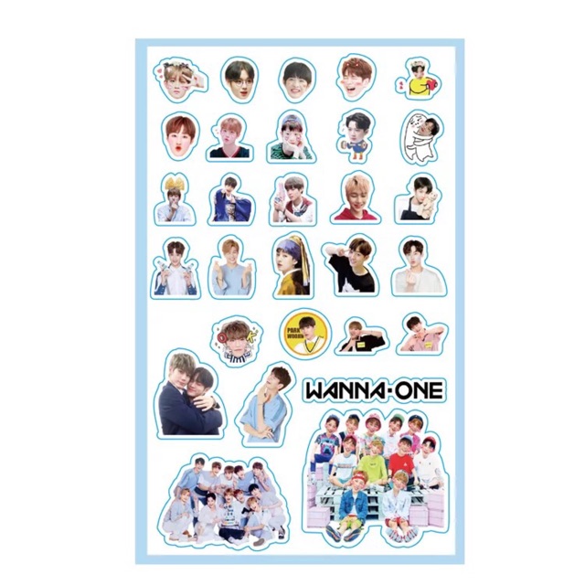 Sticker miếng dán BTS/Blackpink/Twice/Wanna One