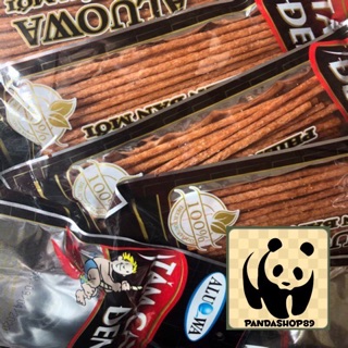Combo snack tăm cay đen Aluowa, đồ ăn vặt cay cay (gói 20g)