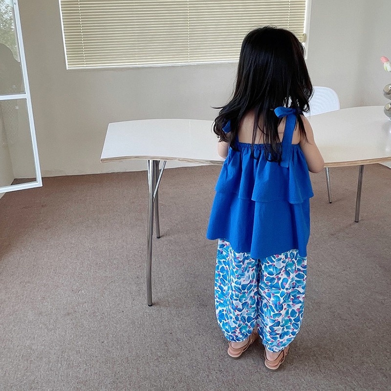 Đầm Bé Gái Đầm Công Chúa Không Tay In Hoa Thời Trang Mùa Hè Hàn Quốc Cho Bé Gái Se7en