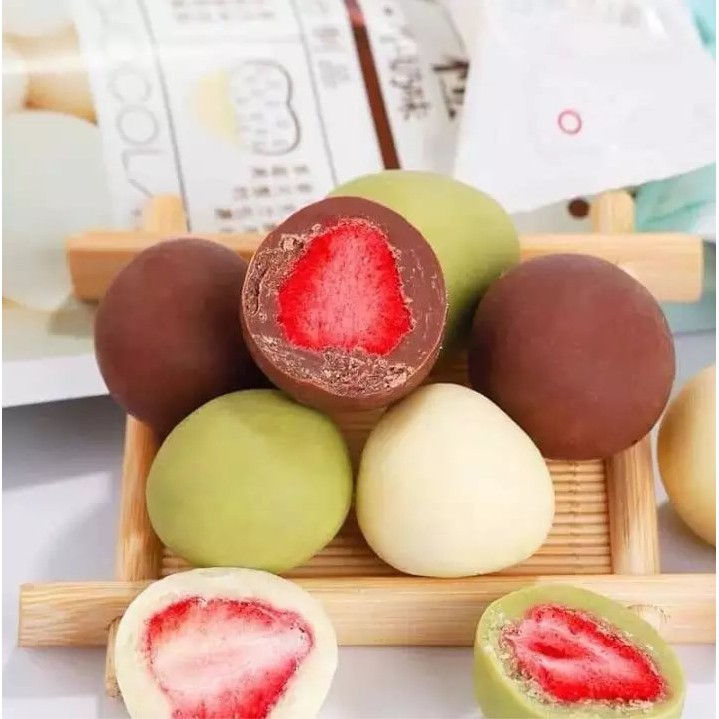 🍫🍓 SOCOLA BỌC DÂU TÂY SẤY LẠNH 🍓🍫