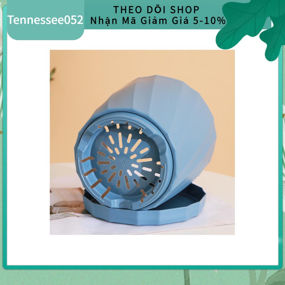 Tennessee052 Planter Pots Multifunctional Simple Innovative PP Resin Round Thickened Flower Plant with Tray