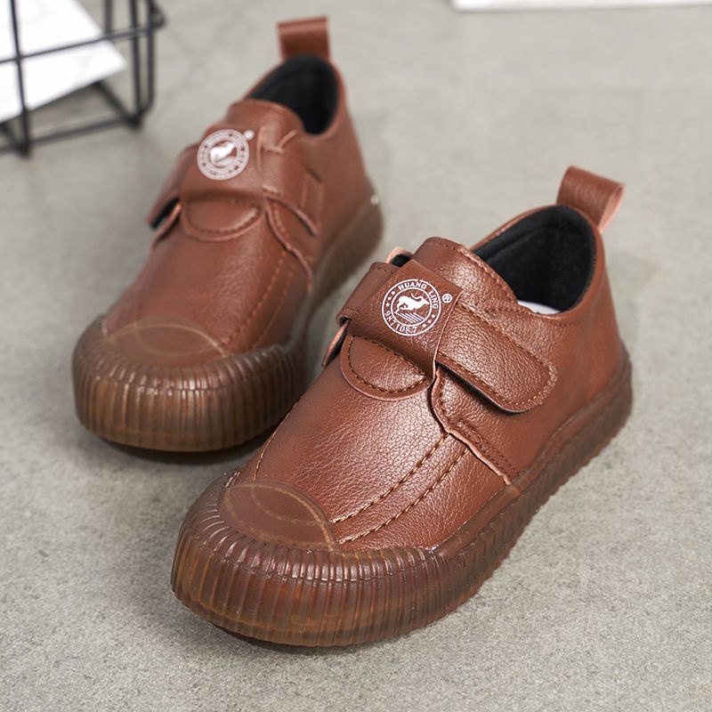 Giày Da Bít Mũi Phong Cách Hàn Quốc Dễ Thương Dành Cho Các Bé