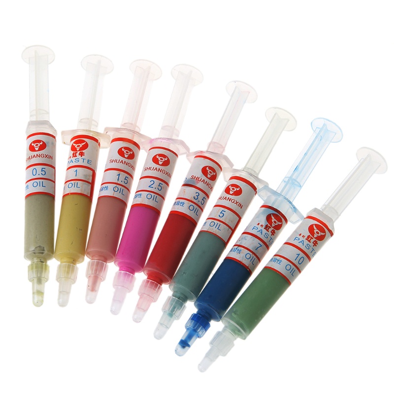 Set 8 ống hợp chất bột đánh bóng kim cương 0.5-10 micron