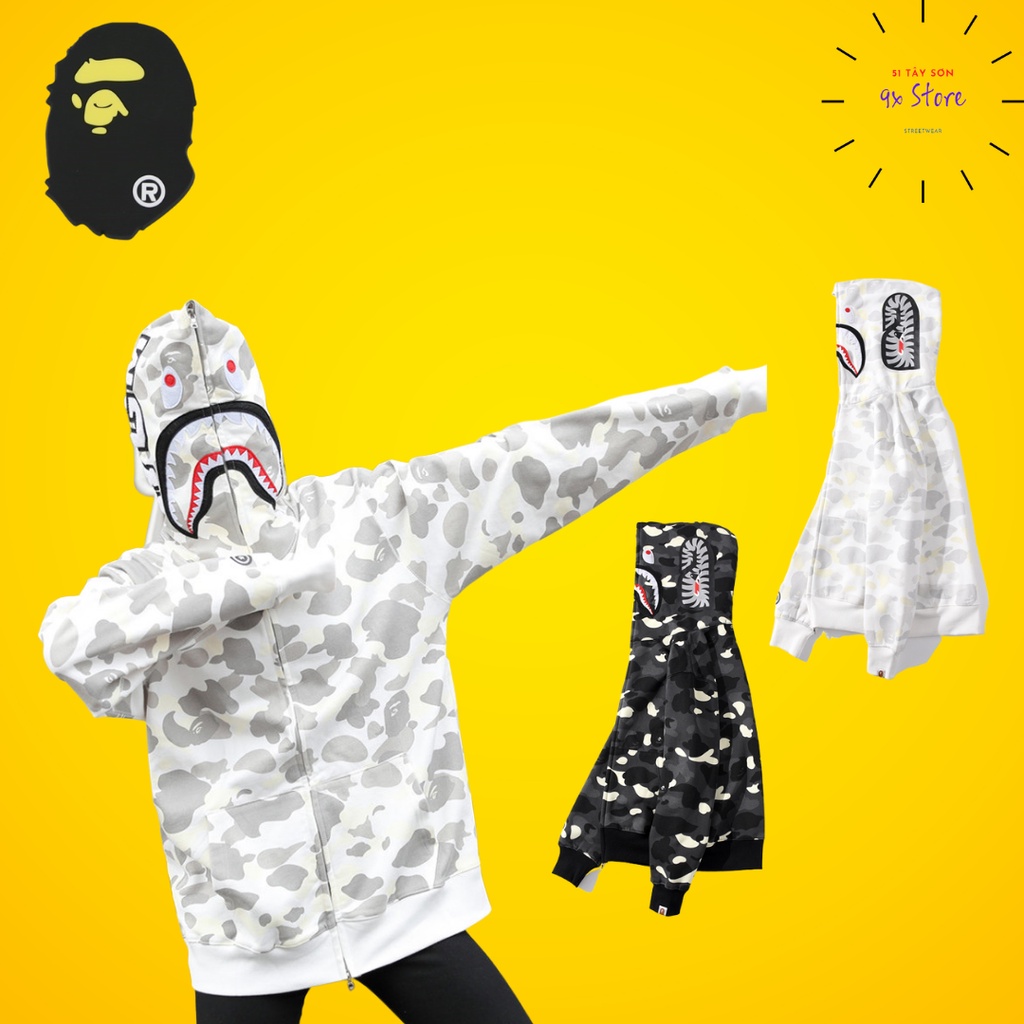 Áo khoác Bape phát quang hàng cao cấp ss2022