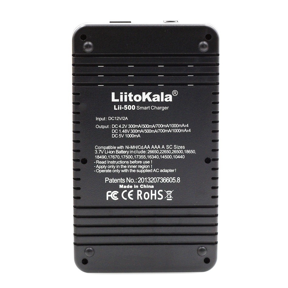 Sạc thông minh Liitokala Lii-500 LCD 3.7V 18650 18350 18500 16340 17500 26650 1.2V AA AAA  lithium Lii500 Lii 500