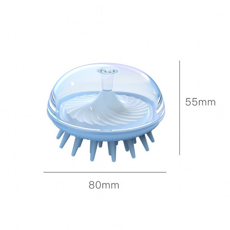 Bàn Chải Silicone Massage Da Đầu Hình Sứa Sáng Tạo