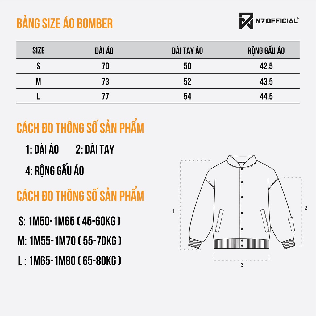 Áo Khoác Bomber Varsity Dạ N7 Newseven Gothic jacket bóng chày basic nam nữ form rộng Local Brand V02