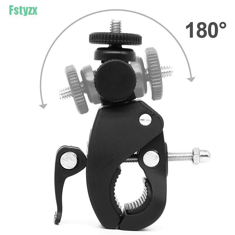 fstyzx Quick Release Screw Clamp Bracket Bike Handlebar Mount 1/4 Tripod For Camera DV