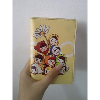 Ví bọc hộ chiếu (passport) hình chibi EXO - mã EXO00008 có in theo yêu cầu