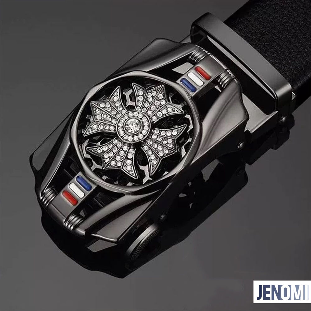 Thắt Lưng Da Nam Cao Cấp Mặt Đá Xoay Khóa tự động - Dây Lưng Da Nam Cá Tính TL04