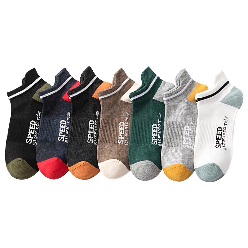 Tất Vớ Nam cổ ngắn nhiều màu SPEED khử khuẩn , thoáng mát chống hơi chân