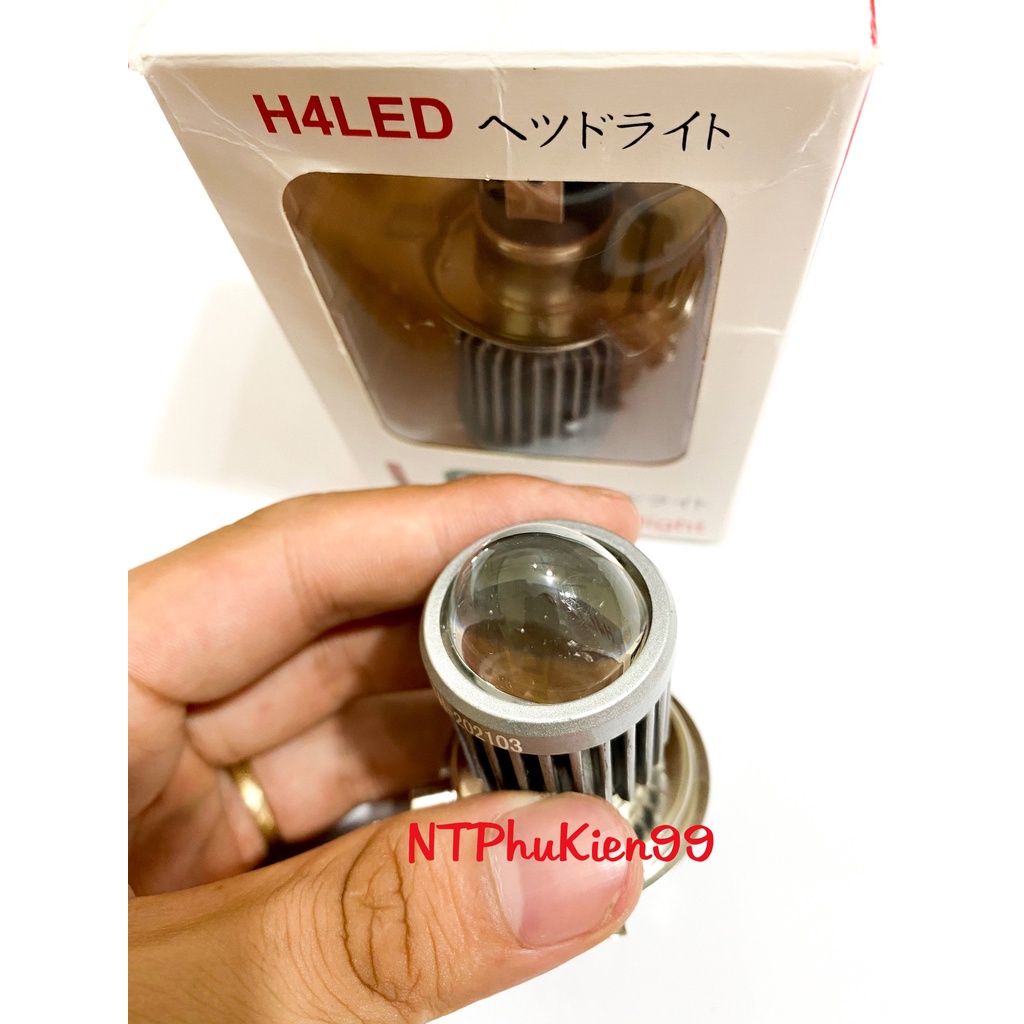 Đèn pha Bi led H4 2 màu cos vàng / pha trắng Loại 1