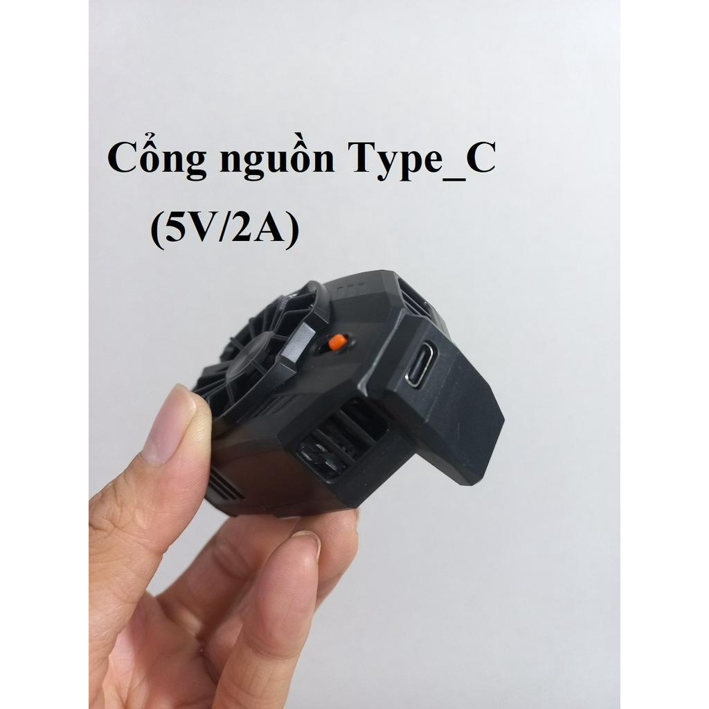 Sò lạnh điện thoại quạt tản nhiệt cho điện thoại có đèn LED công tắc nguồn hoco GM10