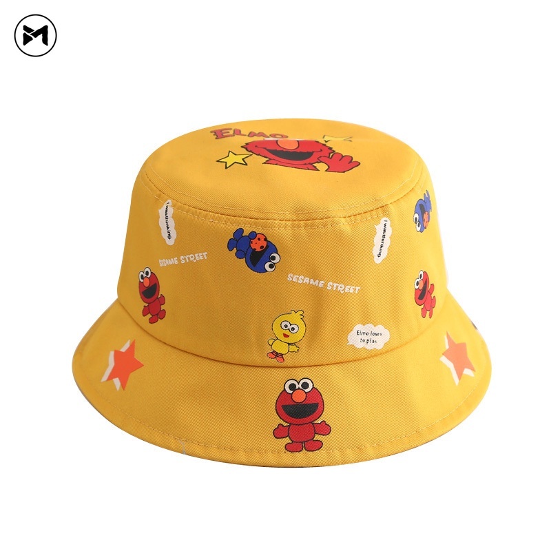 Mũ Tai Bèo Vành Rộng Chống Nắng Họa Tiết Hoạt Hình Cho Bé