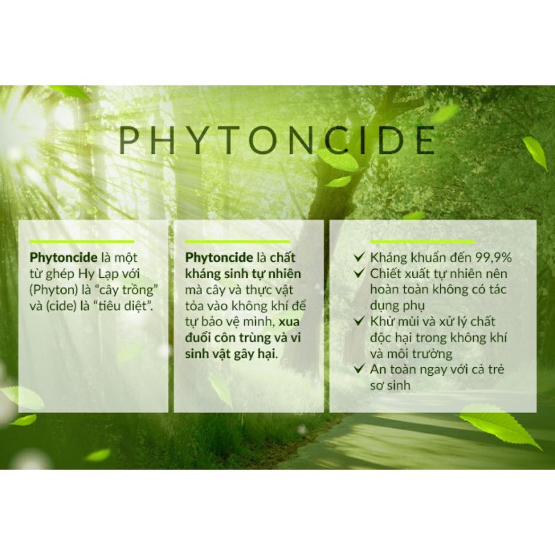 Xịt khuẩn chính hãng Phytoncide nguyên chất Mamachi 99ml thanh lọc & làm sạch không khí, đồ dùng