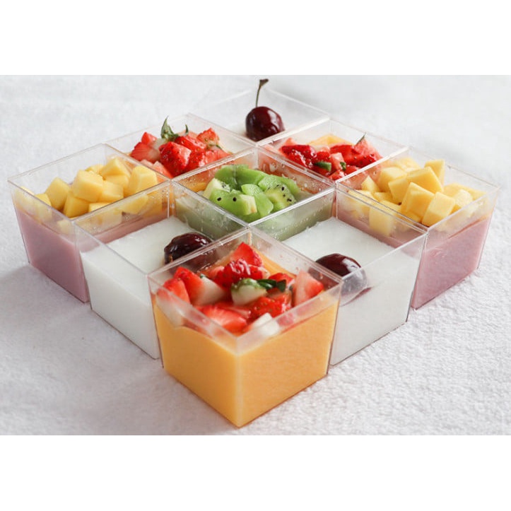 Ly nhựa mousse vuông size 6*6*5.5cm