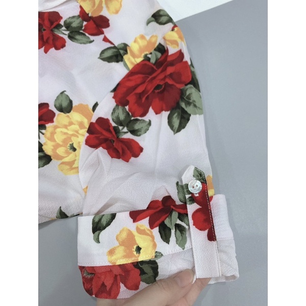 Áo sơ mi hoa d.n.a xuất dư xịn