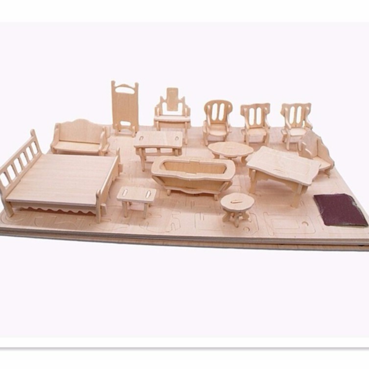 Bộ ghép hình 3D bằng gỗ 184 chi tiết