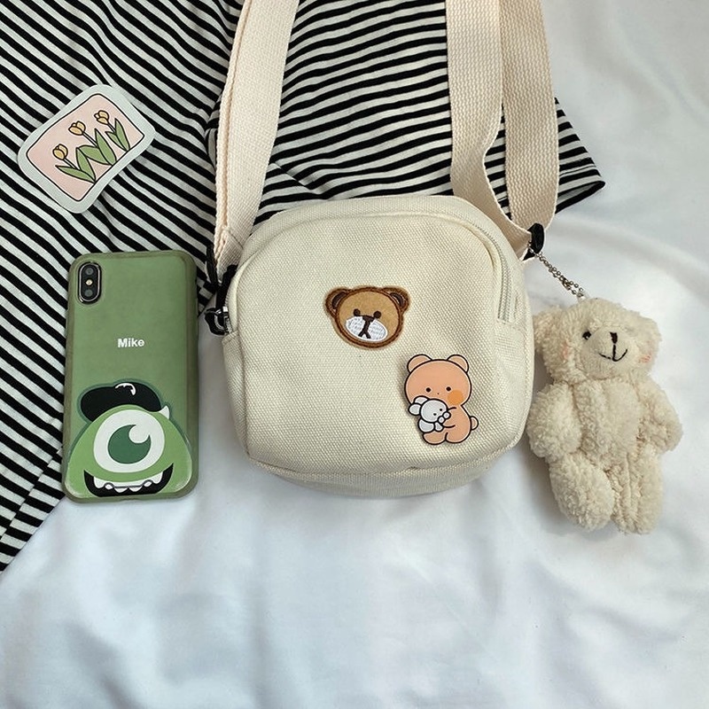 Túi Đeo Chéo Hình Gấu Dễ Thương Xinh Xắn Cao Cấp