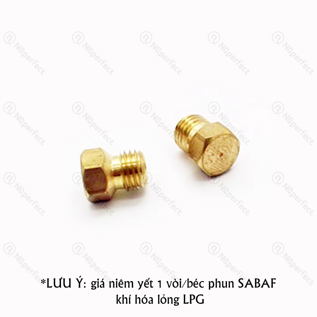 Vòi/béc phun SABAF khí hóa lỏng LPG bếp gas âm Giovani G201SBT, G307SB.. chính hãng
