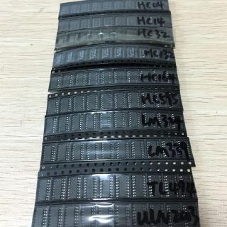 Set 100 Linh Kiện Điện Tử Smd Ic 74hc04d 74hc14d 74hc595d 74hc164 Lm324 74hc132 74hc32 Lm339 Tl494 Uln2003 Sop14
