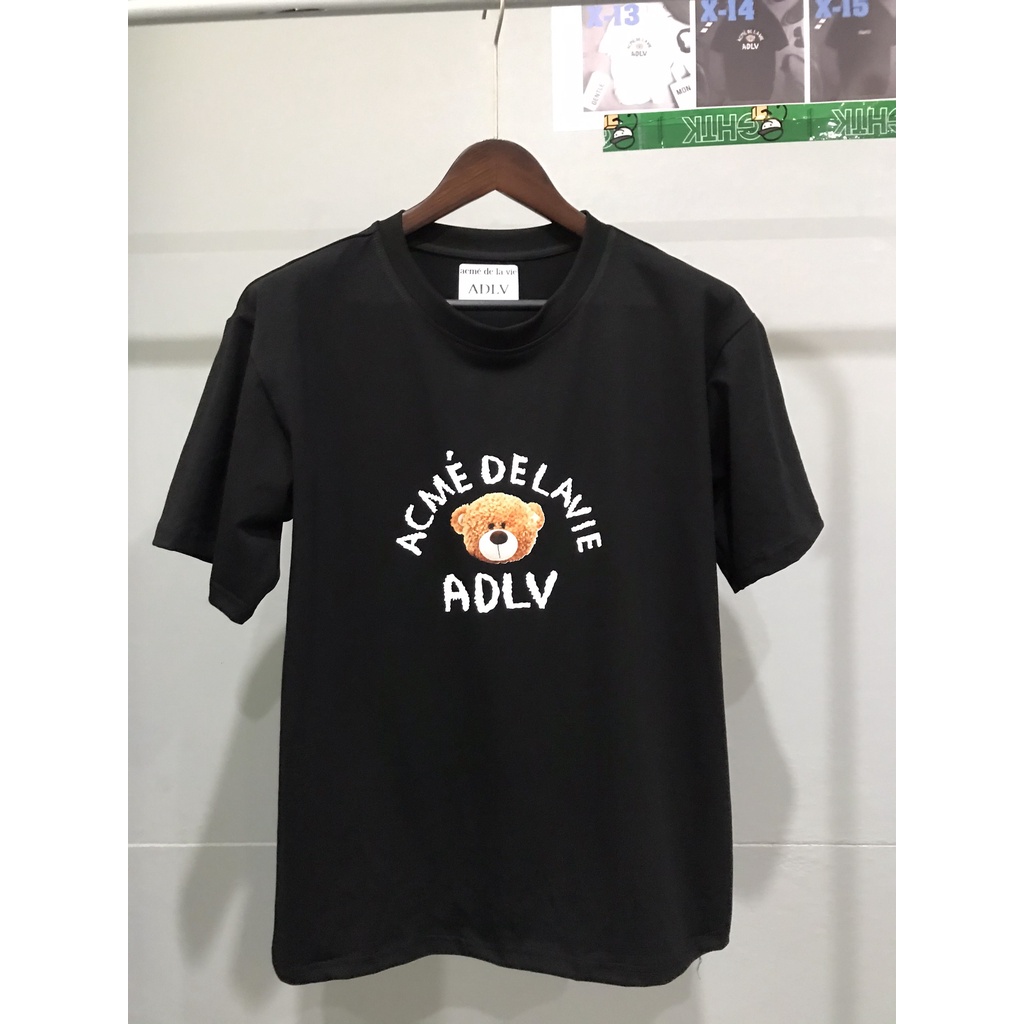 Áo Phông Nam Nữ ADLV Gấu Bear Tay lỡ Áo Thun Nam Nữ ADLV Form Rộng