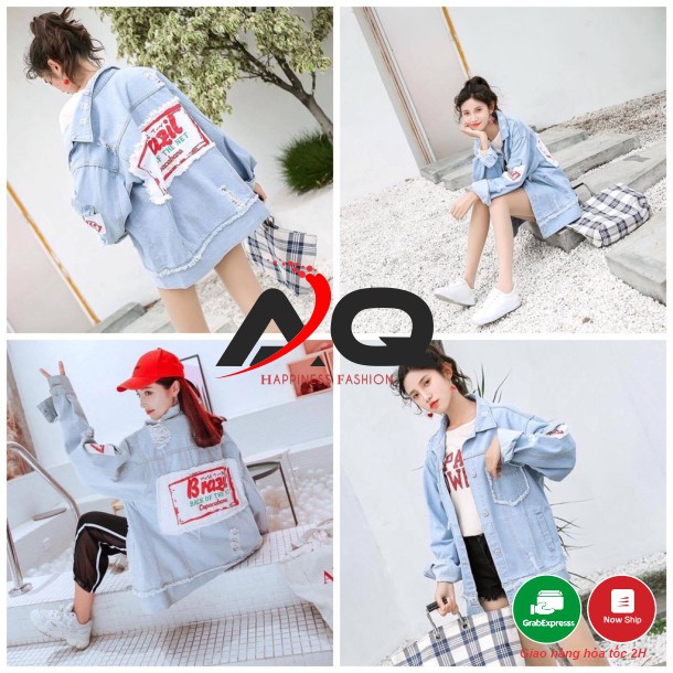Áo Khoác Jean Nam Nữ Áo Bò Rin Jeans Nam Nữ Cao Cấp Cao Cấp Đa Năng Nhiều Mẫu AQSTORE
