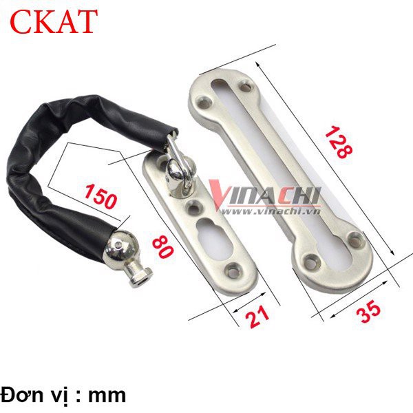 CHỐT KHÓA AN TOÀN DẠNG DÂY XÍCH - 1 CÁI