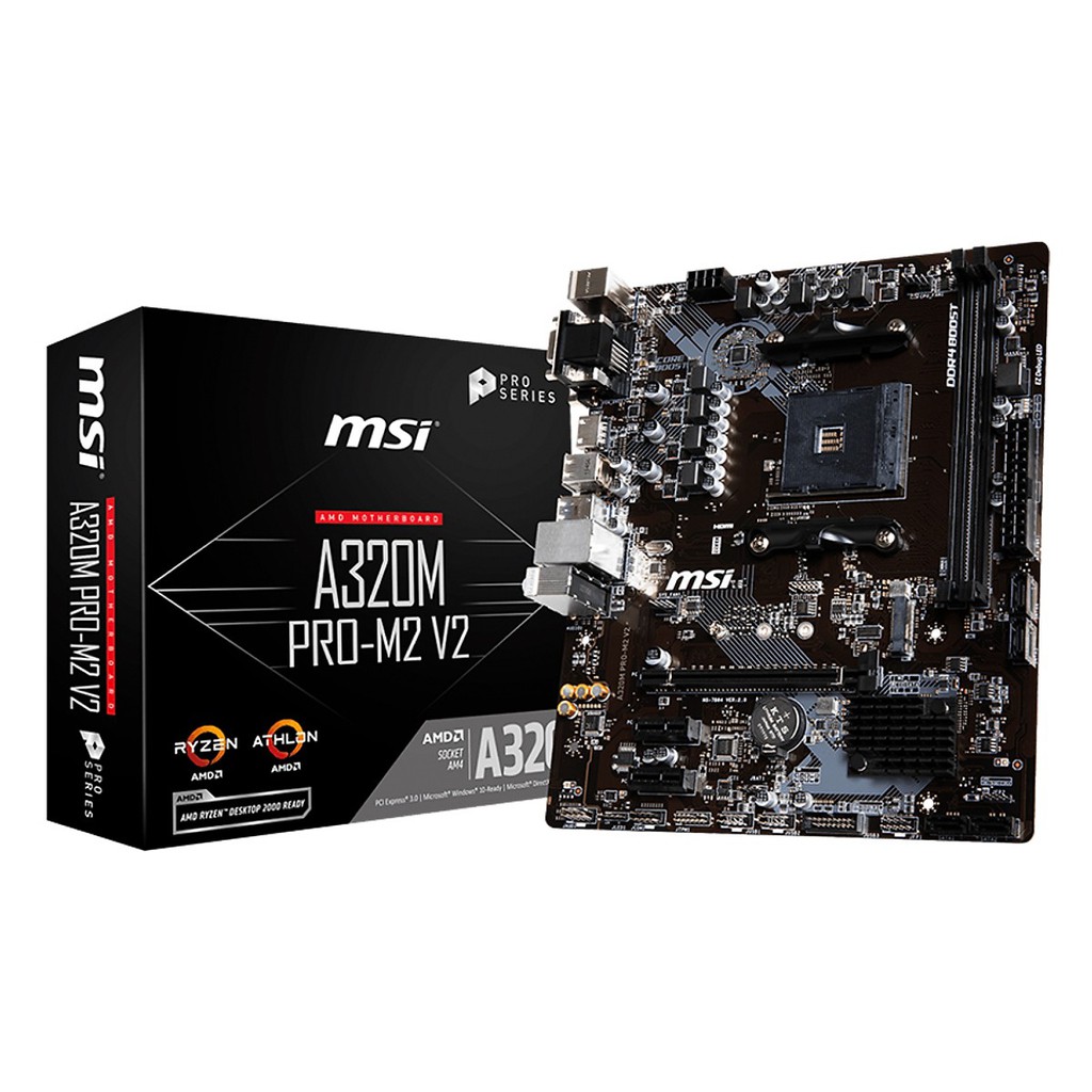 Bo Mạch Chủ Mainboard MSI A320M PRO M2 V2 Socket AM4