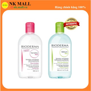 (Đủ bill Hàn) Nước Tẩy trang Bio Pháp 500ml Xanh - Hồng Hàng Chính Hãng