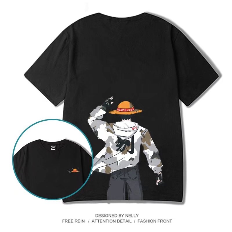 Áo Thun Tay Ngắn In Chữ Thời Trang Mùa Hè Dành Cho Nam Size M-8XL