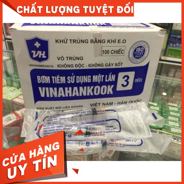 Bơm tiêm Vinahankook 3ml (hộp 100c)