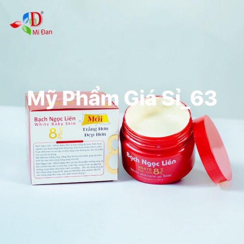 Kem Bạch Ngọc Liên đỏ + Tuýp dưỡng thể giữ ẩm mềm da