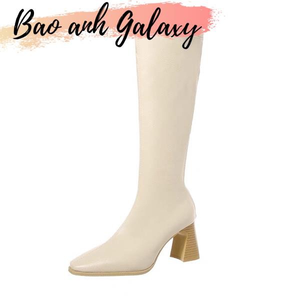 [Hot Trend] Giày Bốt Cổ Cao Kéo Khoá Đế Vân Gỗ Hàng Xịn [Ảnh Thật] | BigBuy360 - bigbuy360.vn