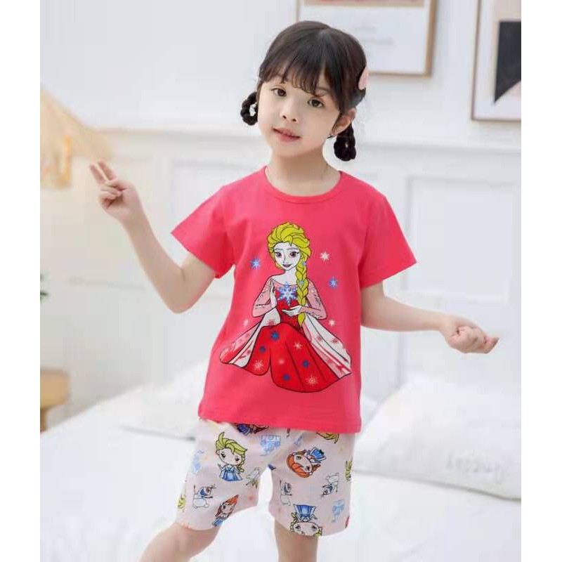 Bộ Quần Áo Trẻ Em - Bộ Quần Áo Cộc Tay Hè Thu Bé Trai, Bé Gái 2 Đến 6 Tuổi Chất Cotton Mềm Mịn Thoáng Mát