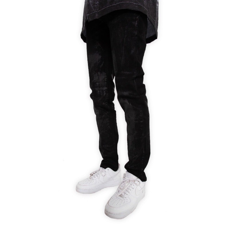 Quần Jeans DESTRUCTION Basic Đen Wax