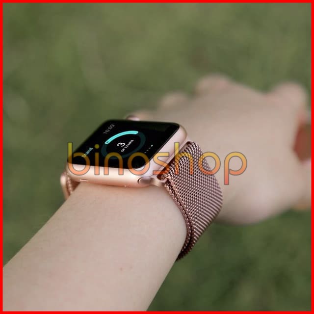 Dây Milanese Loop Apple Watch - Vàng hồng/hồng (38/42mm)