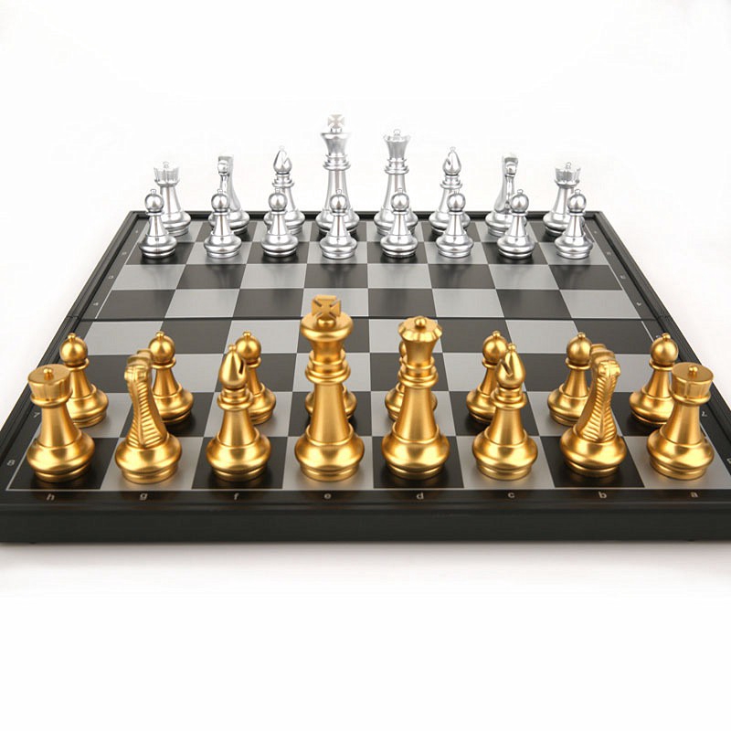 Folding International Chess Set  Bộ Cờ Vua Mini Xếp Gọn Di Động Cao Cấp