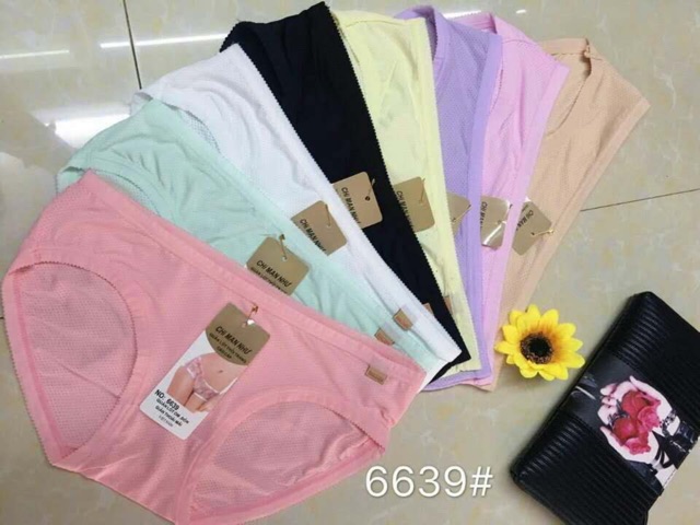 10 Quần lót (6639) thông hơi lưng nhỏ