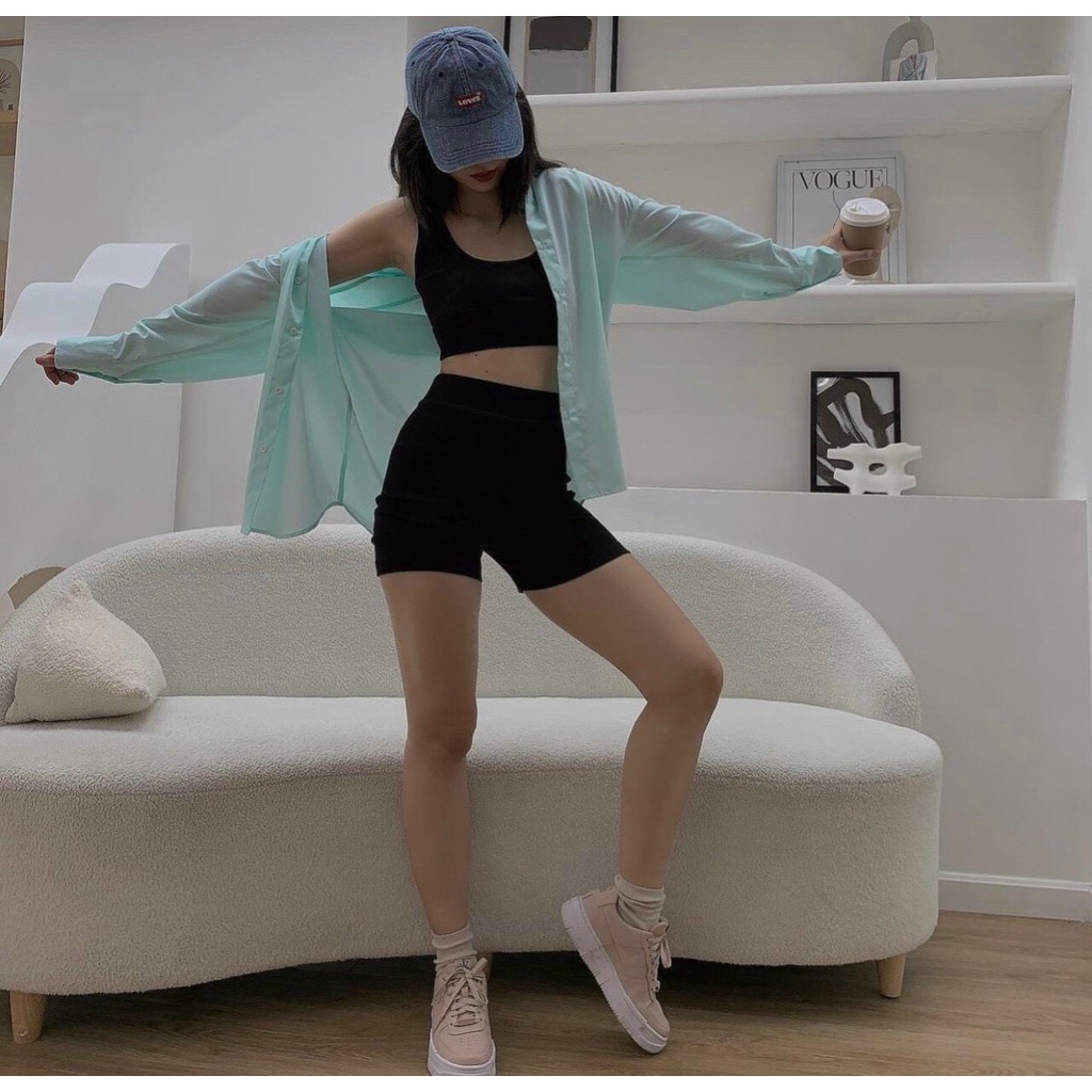 SƠ MI MÀU NỔI - HOT TREND - FREESIZE