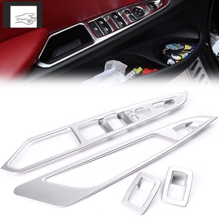 Bộ 4 Khung Viền Cho Công Tắc Cửa Sổ Xe Hơi Bmw X5 X6 F15 F16 2014-2018